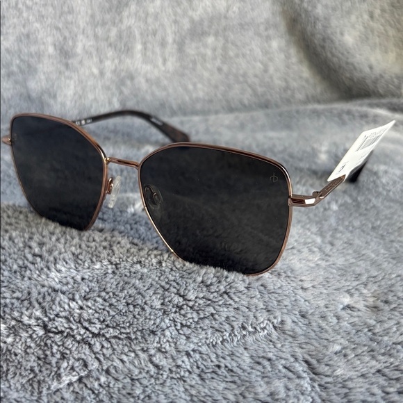 rag & bone 57mm Square Sunglasses in Rose Gold NWT main image 8